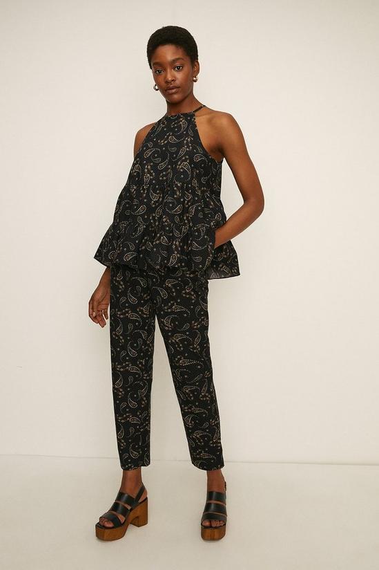 Oasis Printed Straight Leg Trousers 2