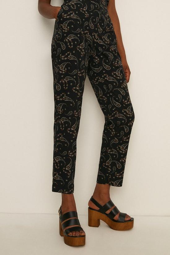 Oasis Printed Straight Leg Trousers 5