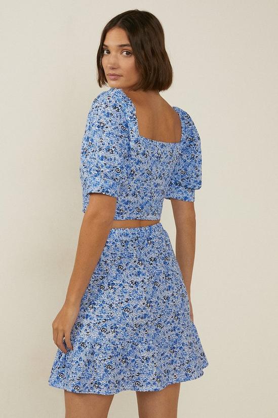 Oasis Micro Ditsy Mini Frill Skirt Co-ord 3