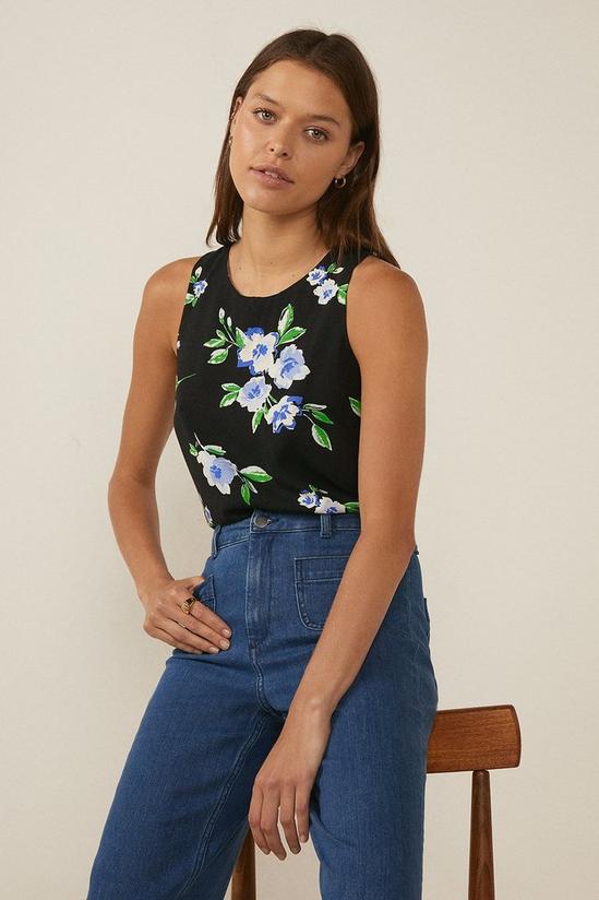 Oasis Floral Printed Shell Top 4