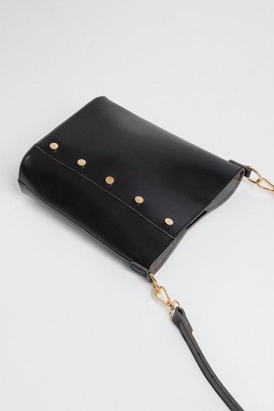 Oasis Twist Detail Handle Studded Tote Bag 3