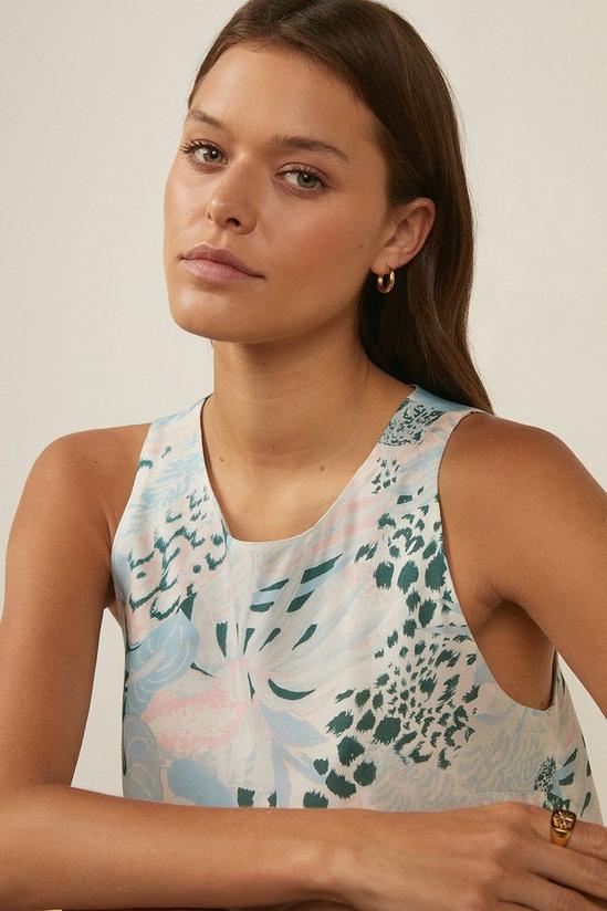 Oasis Tiger Palm Printed Shell Top 2