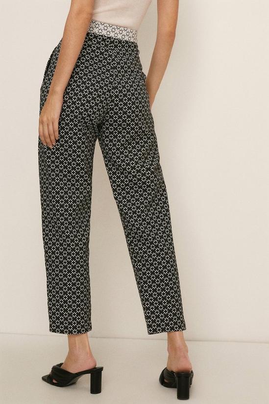 Oasis Geo Textured Print Tailored Trouser 3