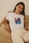 Oasis Love Print T-shirt thumbnail 1