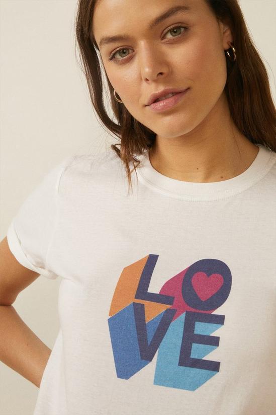 Oasis Love Print T-shirt 2
