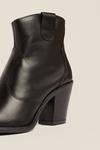Oasis Leather Western Ankle Boot thumbnail 3