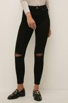 Oasis Petite Ripped High Waisted Skinny Jean thumbnail 2