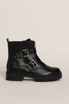 Oasis Double Buckle Zip Up Ankle Boot thumbnail 2