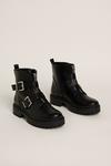 Oasis Double Buckle Zip Up Ankle Boot thumbnail 3