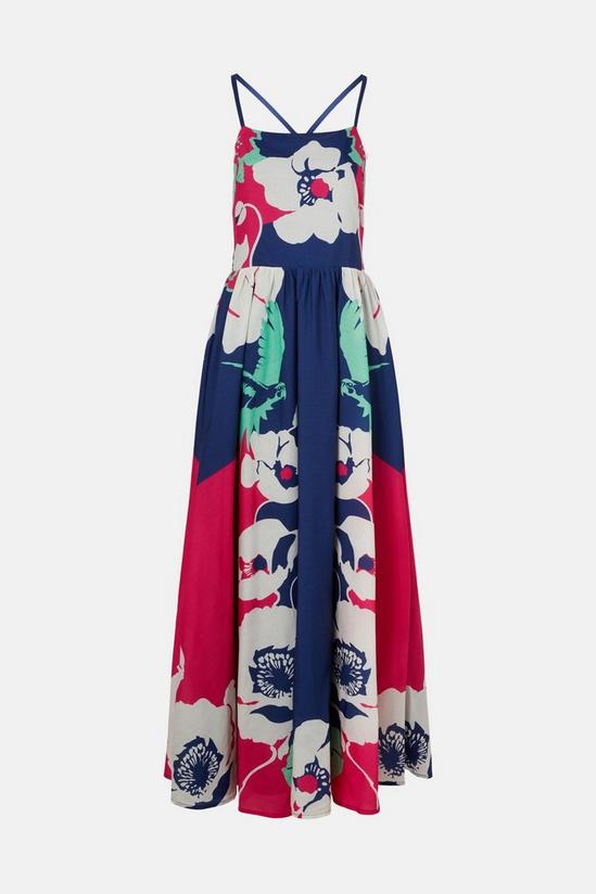 Oasis Mirror Flower Placement Print Maxi Dress 5