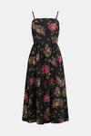 Oasis Strappy Printed Fit And Flare Midi Dress thumbnail 4