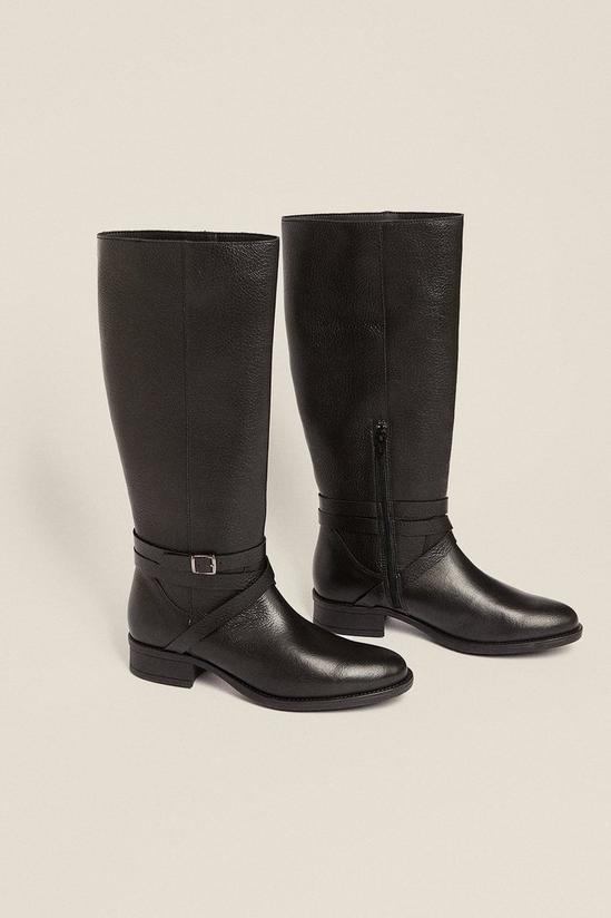 Oasis Leather Buckle Riding Boot 2