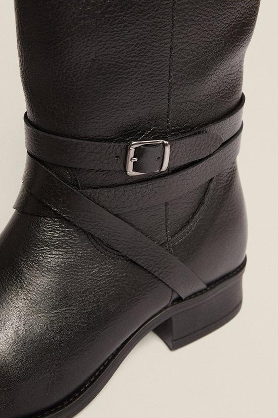 Oasis Leather Buckle Riding Boot 3