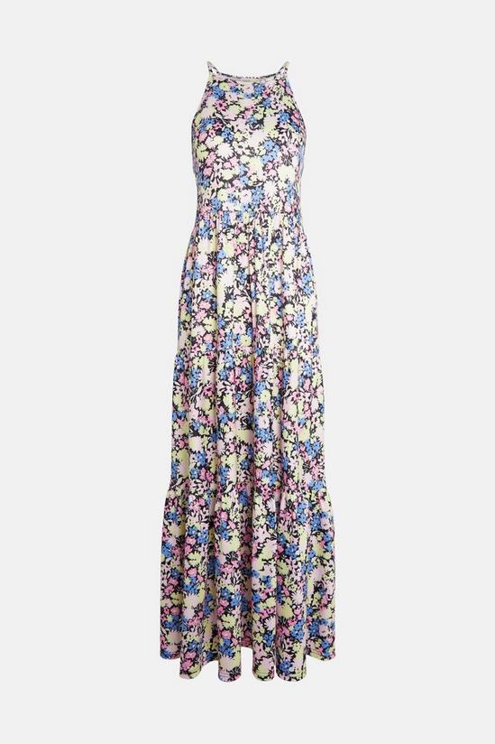 Oasis Ditsy Trapeze Tiered Midi Dress 5