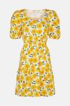 Oasis Textured Tiered Sunflower Mini Dress thumbnail 4