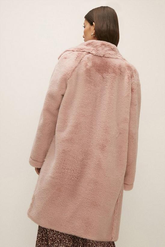 Oasis Reversible Faux Fur Longline Coat 3
