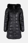 Oasis Faux Leather Padded Coat thumbnail 4