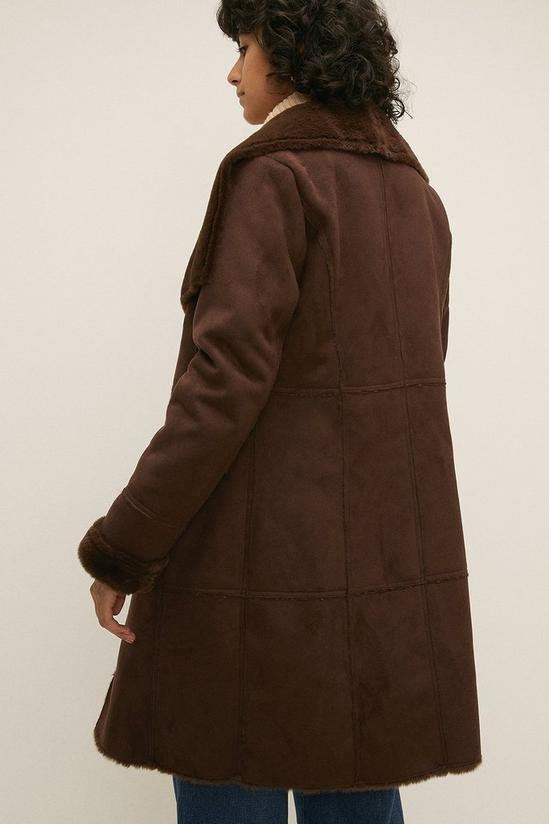 Oasis Faux Fur Trimmed Coat 3