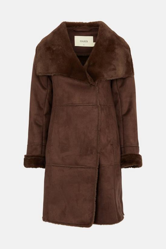 Oasis Faux Fur Trimmed Coat 4