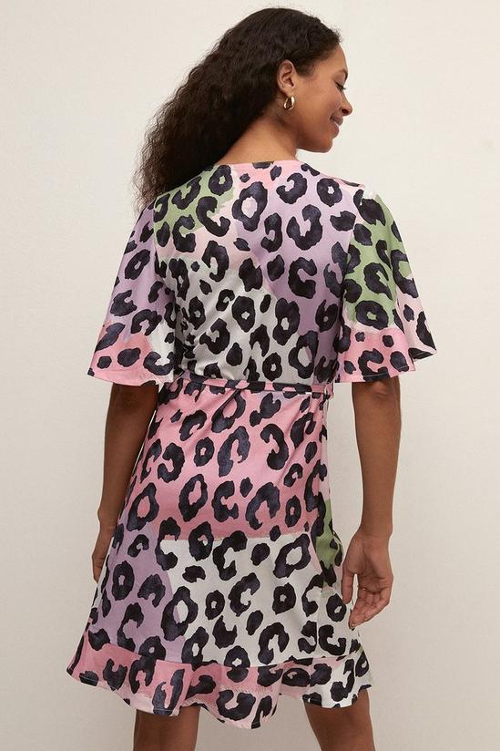 Oasis Arabella Animal Wrap Mini Dress 3