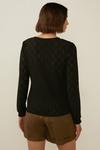 Oasis Broderie Shirred Cuff Long Sleeve Top thumbnail 3