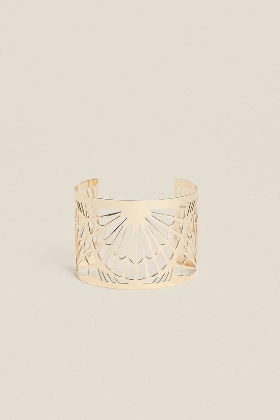 Oasis Cut Out Detail Thick Bangle 1