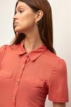 Oasis Pique Short Sleeve Belted Midi Shirt Dress thumbnail 2