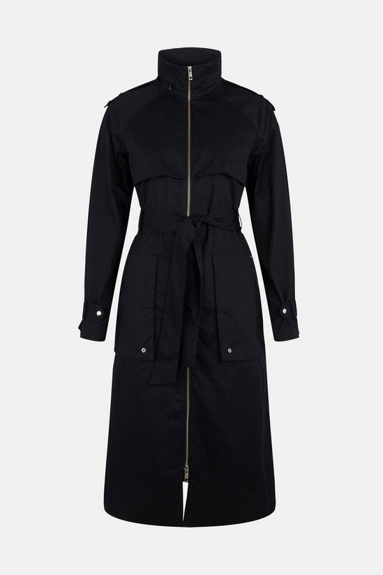 Oasis Trench Detail Belted Parka 4