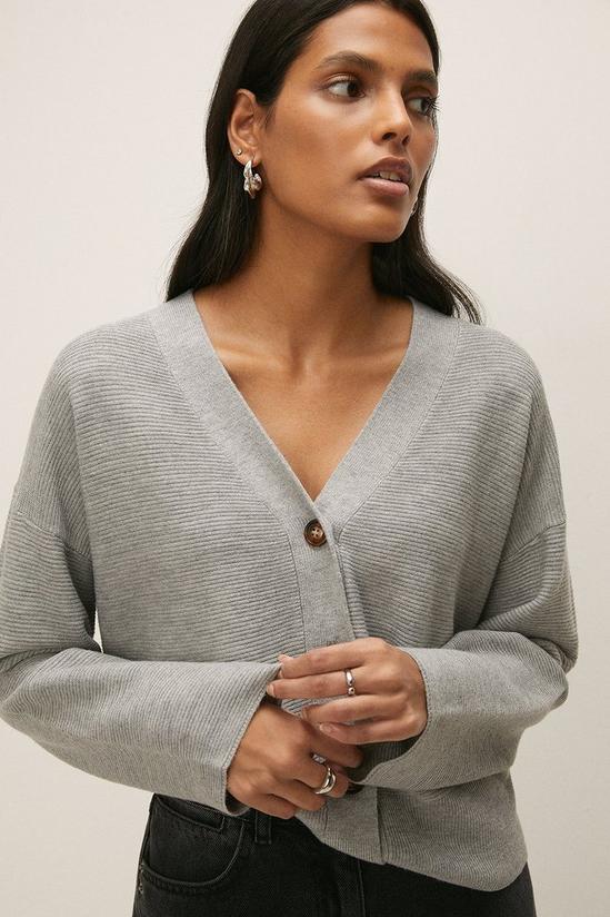Oasis Cropped Cashmere Blend Cardigan 1