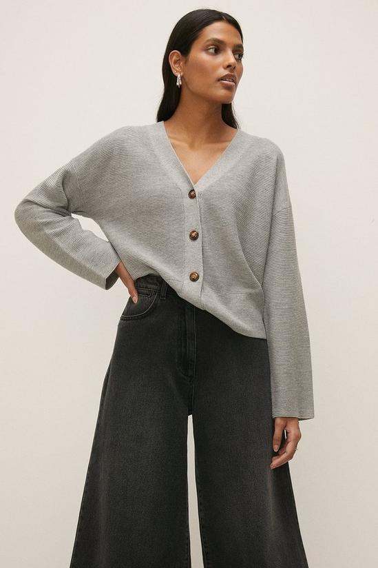 Oasis Cropped Cashmere Blend Cardigan 2