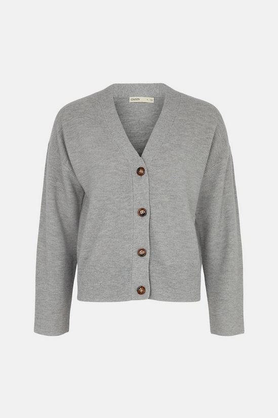 Oasis Cropped Cashmere Blend Cardigan 4