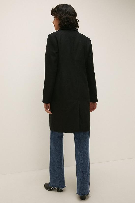 Oasis Wool Mix Trim Detail Tailored Coat 3