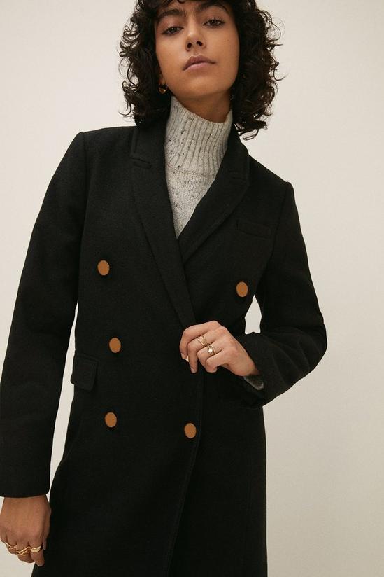 Oasis Wool Mix Long Tailored Coat 2