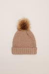 Oasis Cable Knitted Pom Beanie thumbnail 1