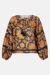 Oasis Balloon Sleeve Floral Embellished Top thumbnail 5