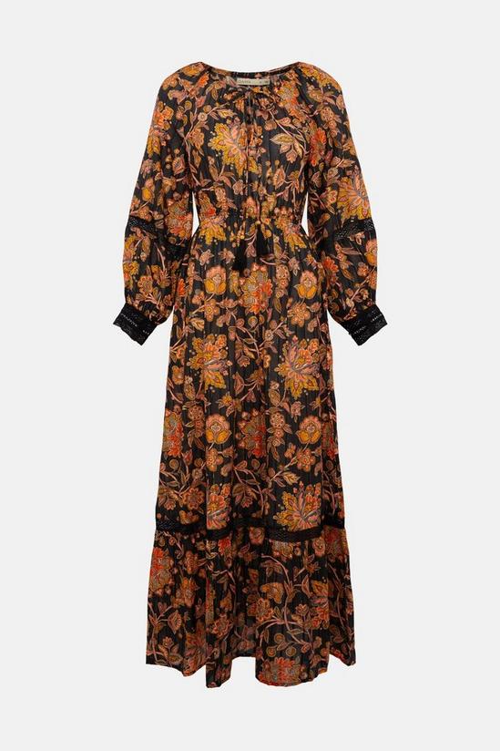 Oasis Balloon Sleeve Floral Embellished Maxi Dress 5