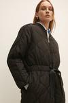 Oasis Quilted Belted Maxi Coat thumbnail 2