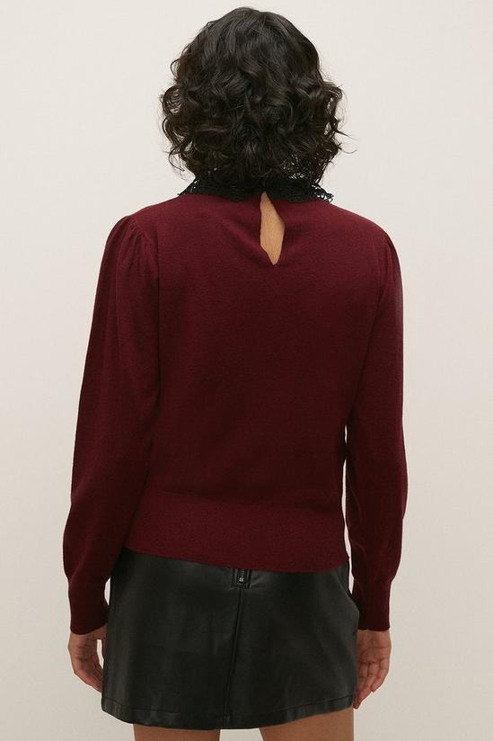 Oasis Collared Button Jumper 3