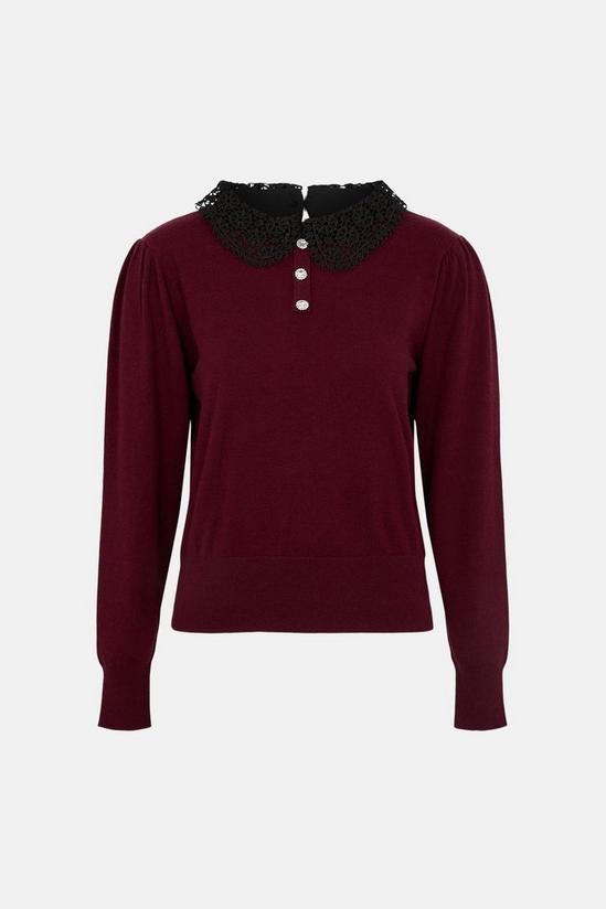 Oasis Collared Button Jumper 4