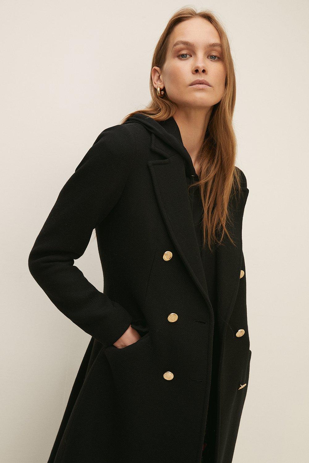 Black military coat clearance ladies