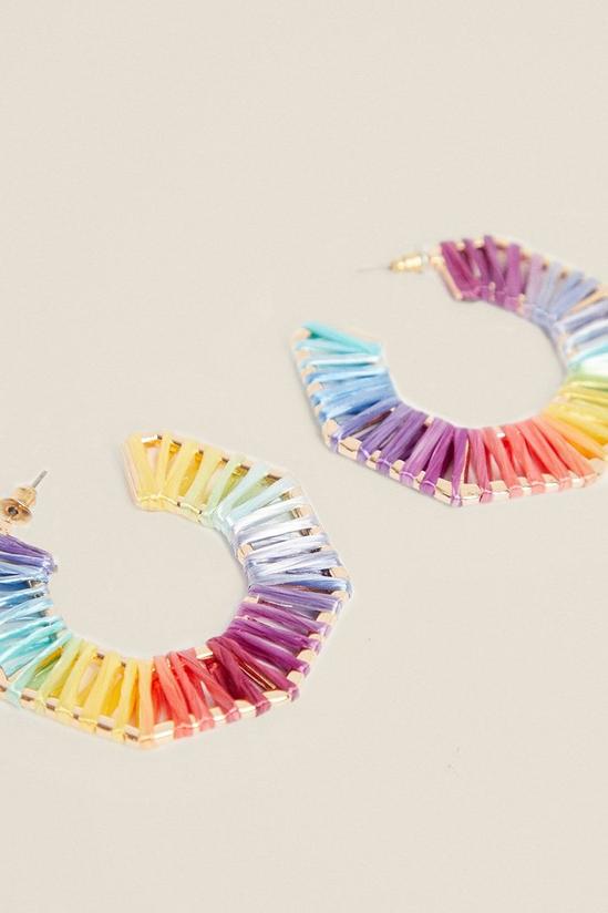 Oasis Rainbow Heptagon Earrings 2