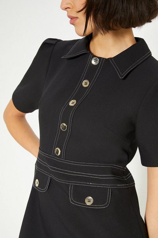 Oasis Premium Button Top Stitch Tailored Dress 2