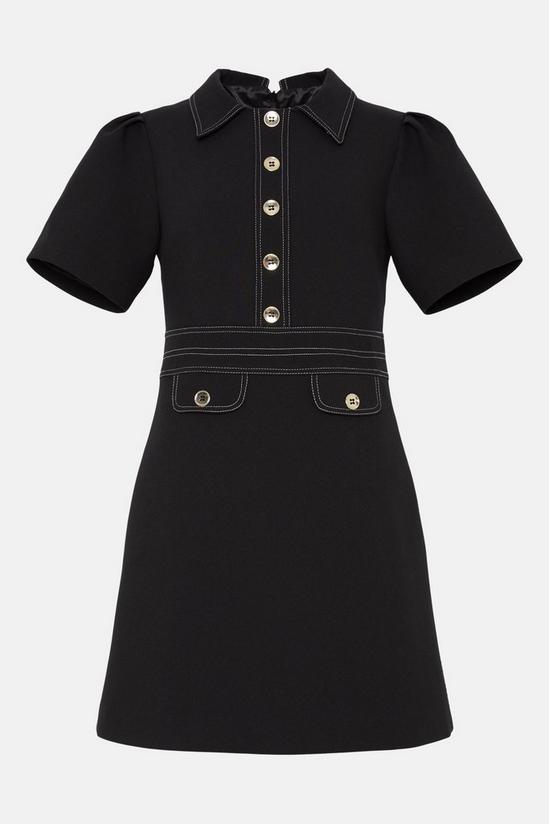 Oasis Premium Button Top Stitch Tailored Dress 4