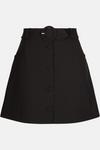 Oasis Premium Belted Tailored Button Through Skirt thumbnail 4
