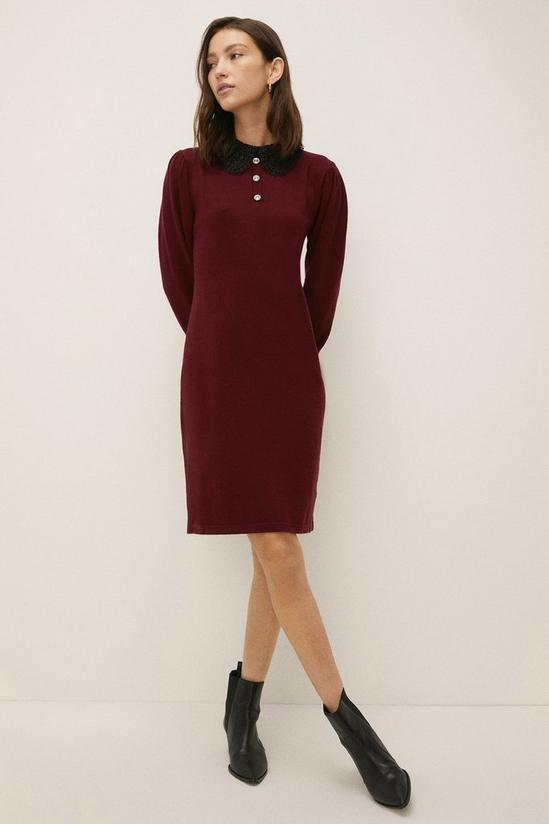 Oasis Collared Knitted Dress 2
