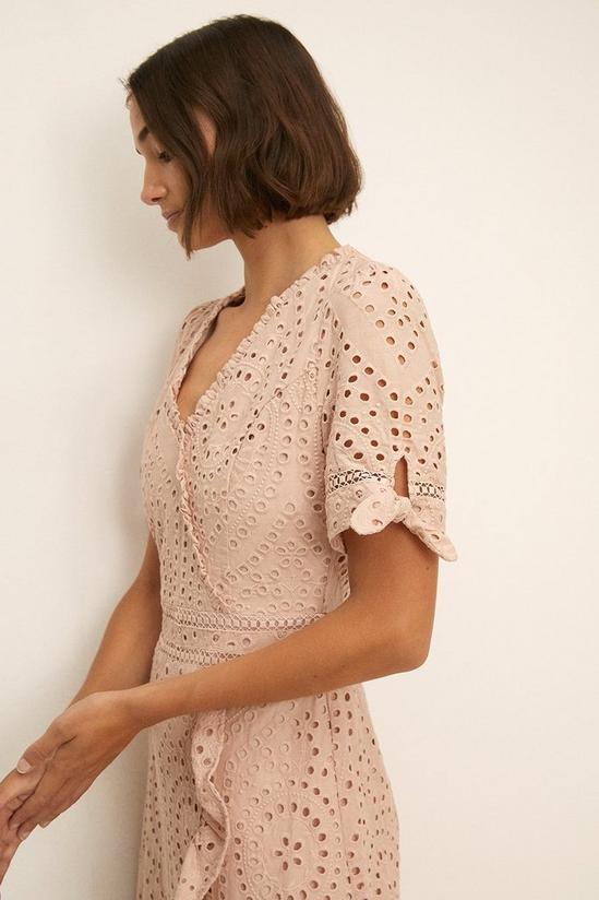 Oasis Broderie Wrap Dress 4