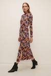 Oasis Soft Touch Floral Funnel Neck Midi Dress thumbnail 1