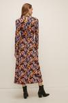 Oasis Soft Touch Floral Funnel Neck Midi Dress thumbnail 3