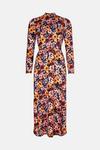 Oasis Soft Touch Floral Funnel Neck Midi Dress thumbnail 4