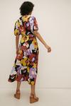 Oasis Large Scale Floral Printed Tiered Midi Dress thumbnail 3